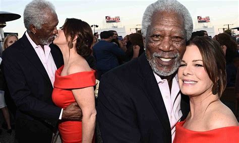 Morgan Freeman Kisses Marcia Gay Harden On The Lips At Cbs Event In La