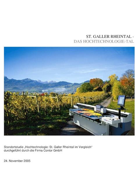 Pdf St Galler Rheintal Das Hochtechnologie Tal Zeigt Das St