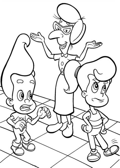Coloring Pages Jimmy Neutron