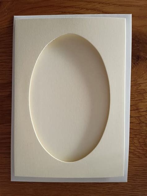 Oval Aperture Tri Fold Card Blanks A6 6x4 10 Colours 2 Mix 5 Pack