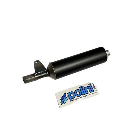 SILENZIATORE ALLUMINIO NERO PER SCARICO MARMITTA POLINI SPORT TOP ONE