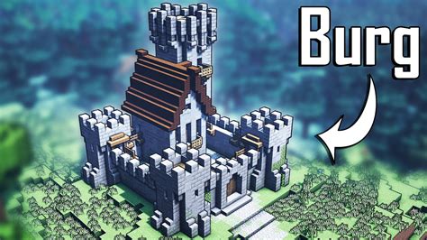 Minecraft Burg Bauen Burg In Minecraft Bauen Deutsch Youtube