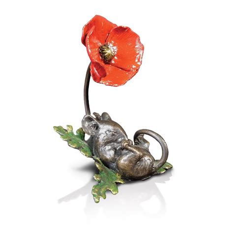 Mouse Asleep With Poppy By Artist Michael Simpson Beaulieu Fine Arts