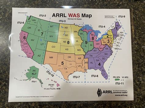 Arrl Frequency And Band Chart Us Amateur Radio Bands Ham Etsy