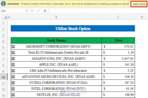 How To Track Stock Prices In Excel Simple Methods Exceldemy