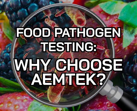 Food Pathogen Testing: Why Choose AEMTEK?