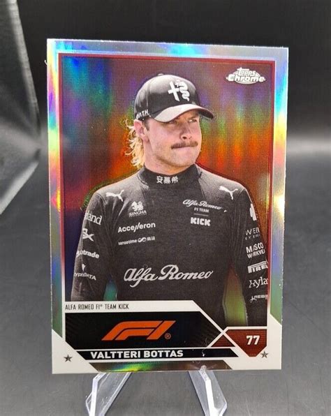 2023 Topps CHROME F1 VALTTERI BOTTAS REFRACTOR 38 FORMULA 1 ALFA ROMEO