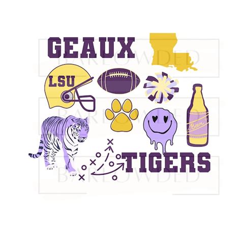 Lsu Font Svg - Etsy