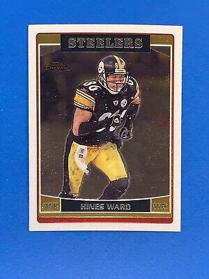 Topps Chrome Hines Ward Football Card Pittsburgh Steelers Nm