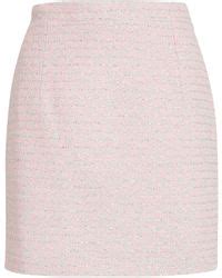 Alessandra Rich Tweed Sequin Mini Skirt Lyst