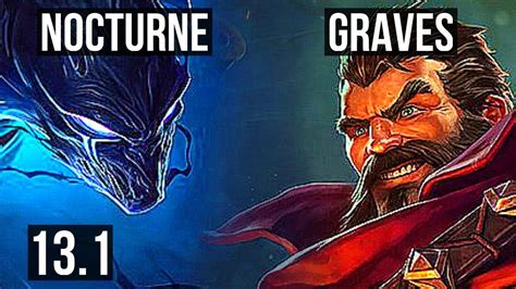 NOCTURNE Vs GRAVES JNG 600 Games Godlike 10 3 7 EUW Diamond