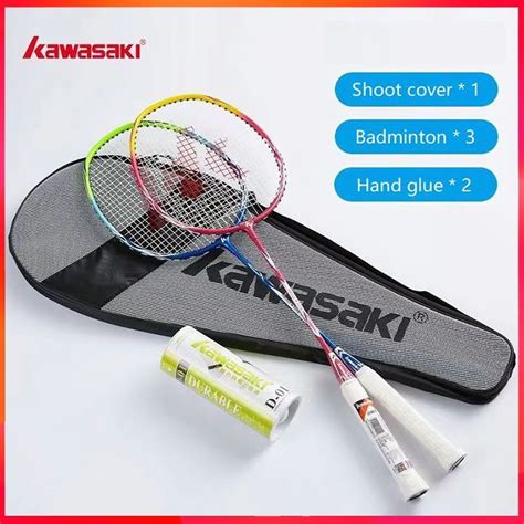 Kawasaki Badminton Racquet Adult Student Dual Racquet Control Ball