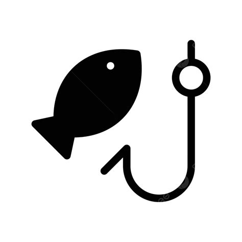 Hook Fish Fishhook Symbol Vector Fish Fishhook Symbol Png And Vector