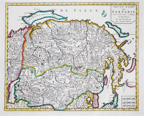 Nieuwe Kaart Van Tartarie 1289 Map Of China Grande Tartarie 1334