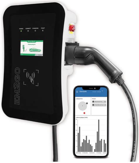 Em Go Kw Ev Charger Wallbox Inkl Ladekabel M Phasig