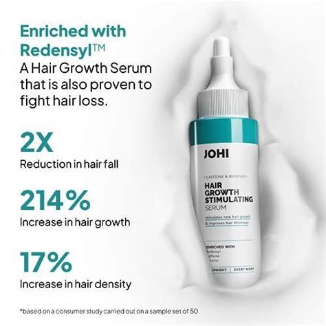 Johi Hair Growth Stimulating Serum Promotes New Hair Growth Reduces