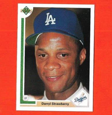 Upper Deck Darryl Strawberry Los Angeles Dodgers Baseball Card