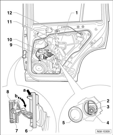 Volkswagen Tiguan Service And Repair Manual Door Components Rear Doors