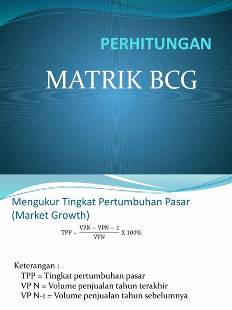 perhitungan bcg
