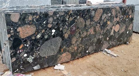 Polished Slab COSMIC BLACK LAPOTRA GRANITE SLABS For Flooring