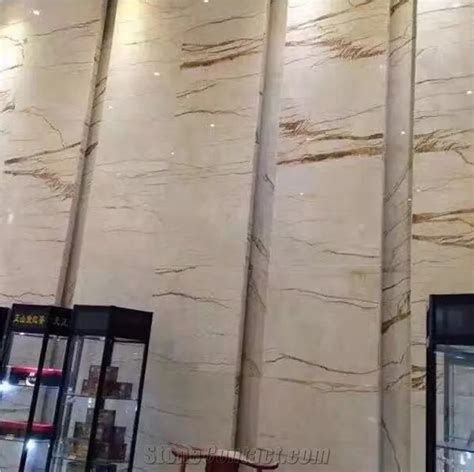 Turkey Crema Sofitel Gold Beige Marble Wall Cladding Tiles From China