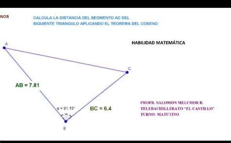 Solved Me Podr An Ayudar Con Esto Porfavor Calcula La Distancia Del