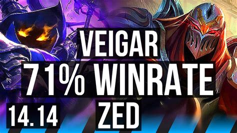 Veigar Vs Zed Mid Winrate Euw Master Youtube