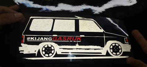 Stiker Cutting Kata Kata Mobil Ceper Super Kijang Sticker Memantulkan