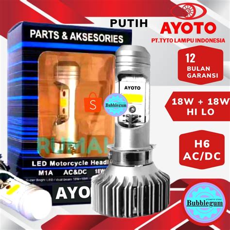 Jual Original Ayoto Lampu Led Motor Ayoto M A H Putih Untuk Matic