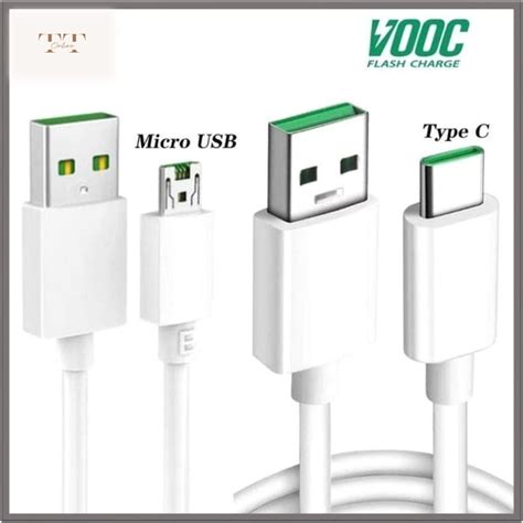 Oppo Vooc Super Quick Flash Fast Charge Data Usb Cable Micro Type C