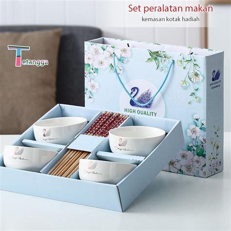 Jual Souvenir Mangkuk Sumpit Set Mangkok Keramik Hand Painted Japanese