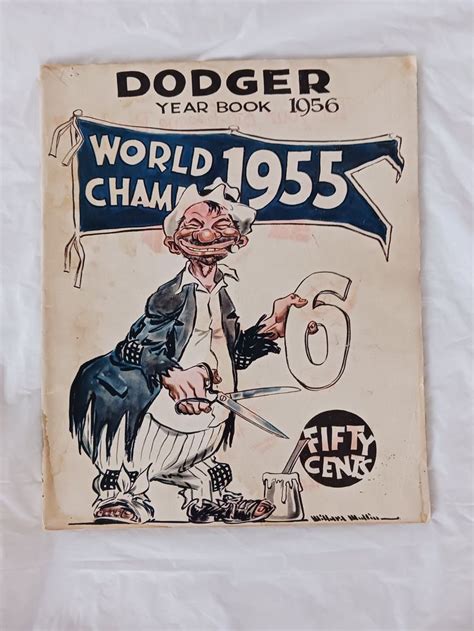 1956 Brooklyn Dodgers Yearbook Robinson Reese Campanella Snider Hodges