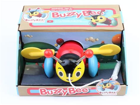 Buzzy Bee Wooden Pull Along Toy Manuka Honey Of Nz