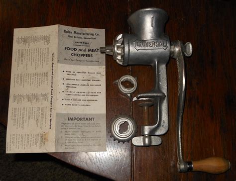 Universal No 1 Food Meat Chopper Collectors Weekly