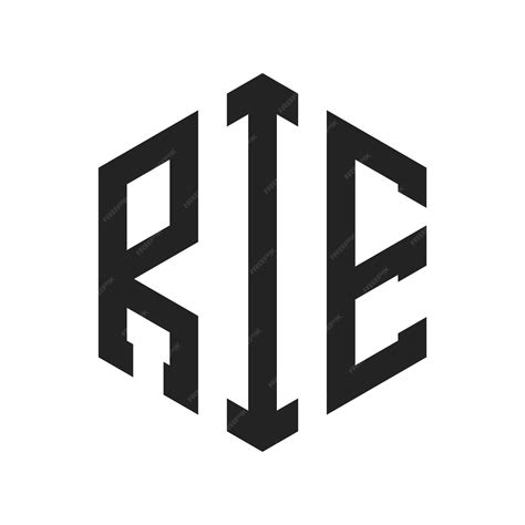 premium vector rie logo design initial letter rie monogram logo