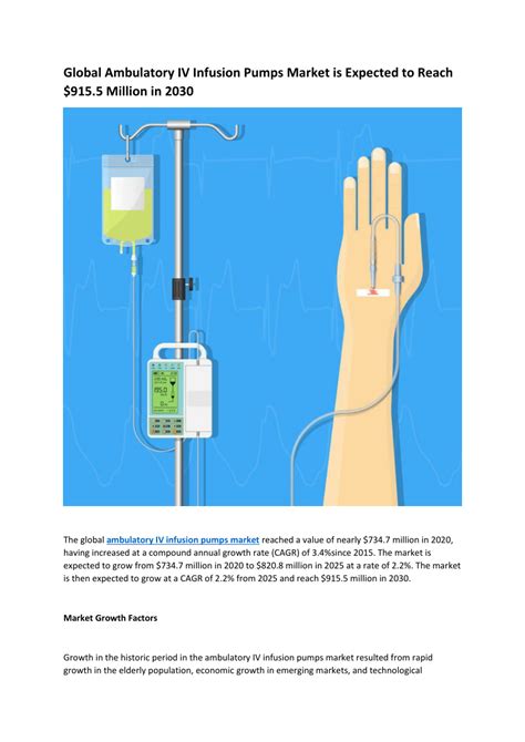 PDF Global Ambulatory IV Infusion Pumps Market Is Expected To Reach