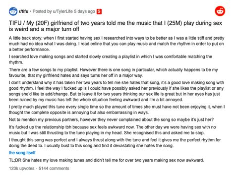 Reddit Tifu Cbat Hudson Mohawke Reddit Guy S Weird Sex Music Cbat By Hudson Mohawke Know