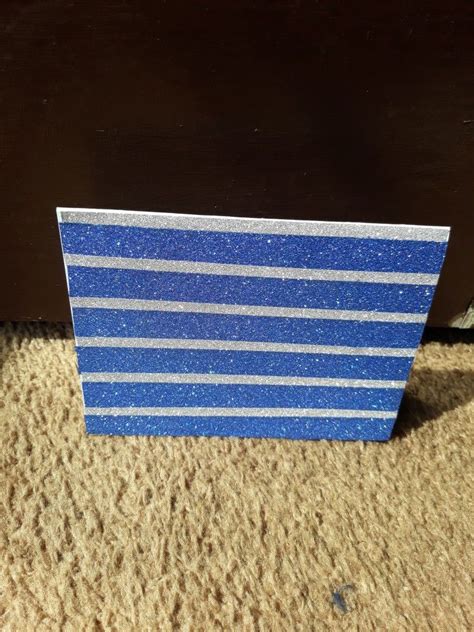 Glitter Blue And Silver Blank Card Cards Handmade Blue And Silver