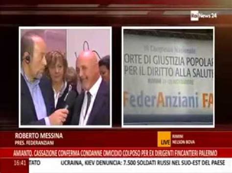 Congresso Federanziani Diretta Rainews Con Il Presidente R Messina E