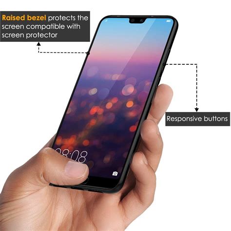 Peakally Peakally Huawei P20 Pro Case [carbon Fiber Texture] Ultra Slim Protective Back Case