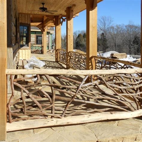 Rustic Hand Railings | Appalachian Antique Hardwoods in 2022 | Rustic ...