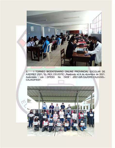 Proyecto Ajedrez Iii Torneo Escolar Provincial De Ajedrez Pdf