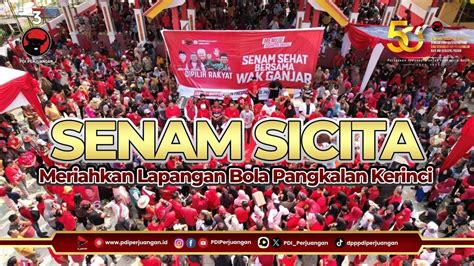 Senam Sicita Meriahkan Lapangan Bola Pangkalan Kerinci Youtube