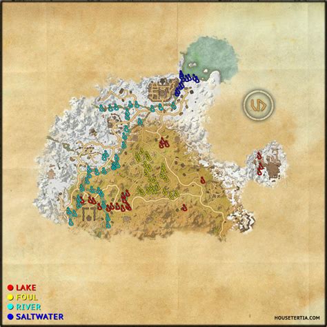 Eso Shadowfen Fishing Map