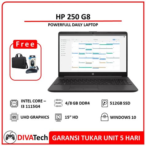 Jual Laptop Hp 250 G8 I3 1115g4 4gb 8gb 512gb Ssd 15 4 Hd W10 Shopee Indonesia