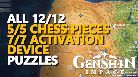 All Chess Pieces Activation Device Genshin Impact All Safhe Shatranj