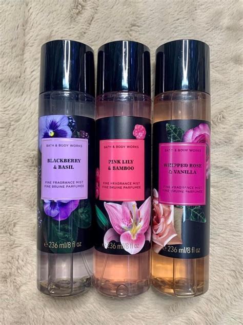 BBW Blackberry Basil Pink Lily Bamboo Whipped Rose Vanilla