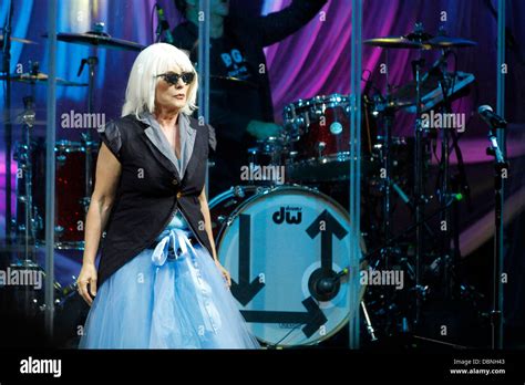 Debbie Harry Of Blondie Performing At Epsom Racecourse Epsom Surrey