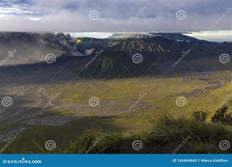 Mount Bromo Volcano Eruption Stock Photo - Image of temple, hike: 165406840