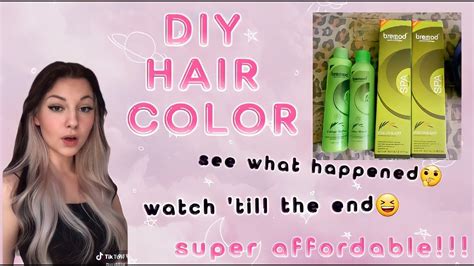 Diy Hair Color Metallic Grayno Bleachtipid Hair Color Using Bremod